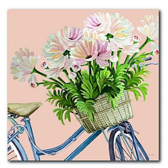 COURTSIDE MARKET Coral Flowers I Canvas Wall Art