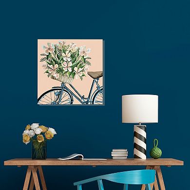 COURTSIDE MARKET Coral Flowers II Canvas Wall Art