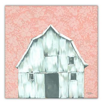 COURTSIDE MARKET Peaches and Cream Barn Canvas Wall Art