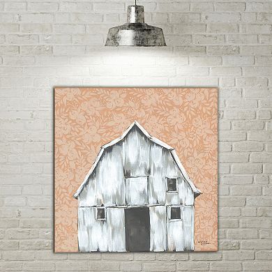 COURTSIDE MARKET Peaches and Cream Barn Canvas Wall Art