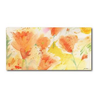 COURTSIDE MARKET Windblown Poppies I Canvas Wall Art