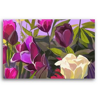 COURTSIDE MARKET French Flowers Canvas Wall Art