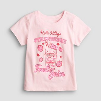 Baby & Toddler Girl Jumping Beans® Hello Kitty Strawberry Fruit Juice Graphic Tee