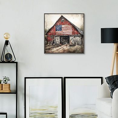 Masterpiece Americana 1 Framed Canvas Wall Art