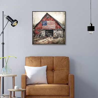 Masterpiece Americana 1 Framed Canvas Wall Art