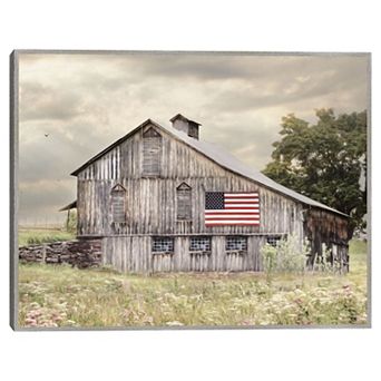 Masterpiece Rural Virginia Barn Framed Canvas Wall Art