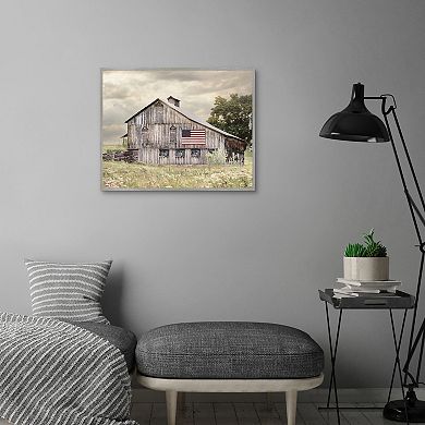 Masterpiece Rural Virginia Barn Framed Canvas Wall Art