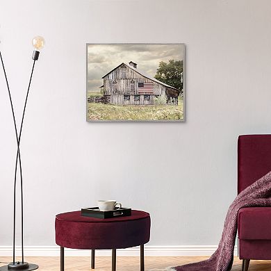 Masterpiece Rural Virginia Barn Framed Canvas Wall Art