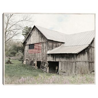 Masterpiece The American Farmer Framed Canvas Wall Art