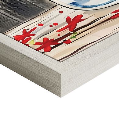 Masterpiece Patriotic Mason Jar Framed Canvas Wall Art