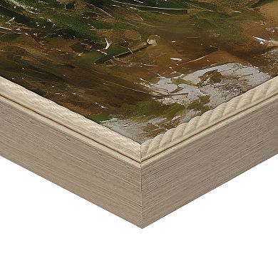 Masterpiece By the Ocean Framed Canvas Wall Art