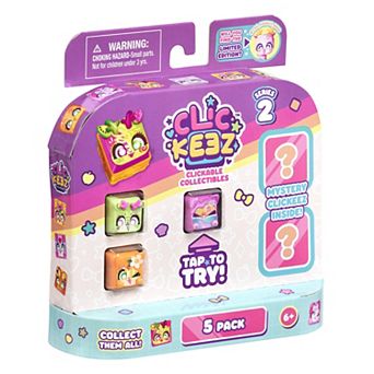 Pressman Clickeez 5-Pack Clickable Collectibles - Styles May Vary