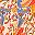 Peach Abstract Floral