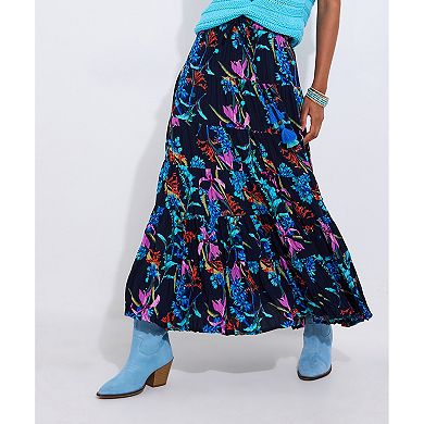 Joe Browns Women's Plus Size Boho Tiered Maxi Skirt