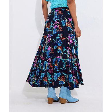 Joe Browns Women's Plus Size Boho Tiered Maxi Skirt