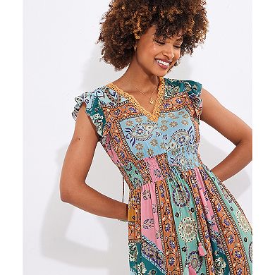 Joe Browns Women's Plus Size Patchwork Slit Maxi Dress