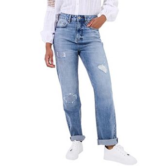 Joe Browns Women's Plus Size Distressed Mom Jeans