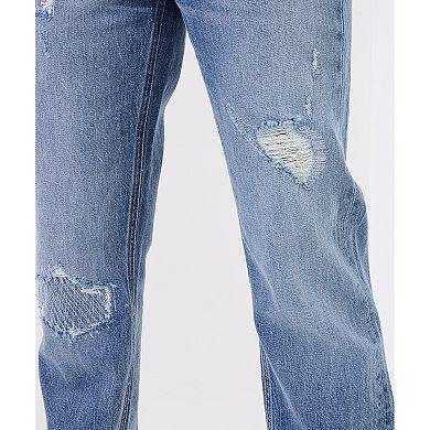 Joe Browns Women's Plus Size Distressed Mom Jeans