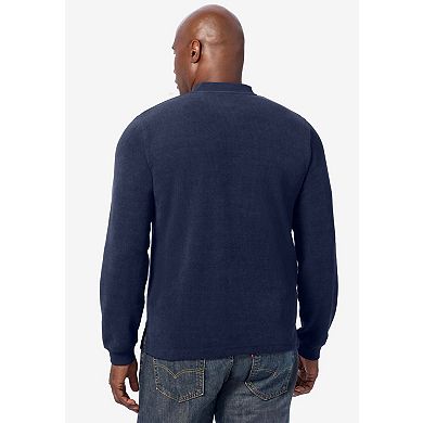 KingSize Men's Big & Tall Soft Waffle Henley