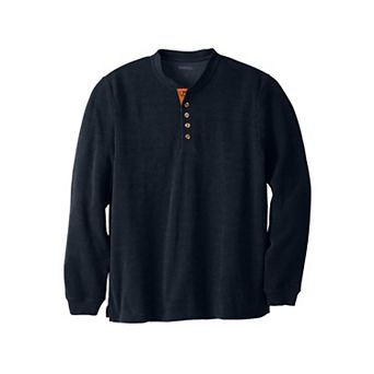 KingSize Men's Big & Tall Soft Waffle Henley