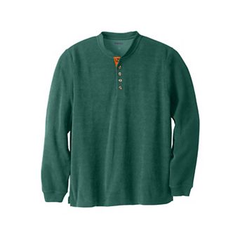 KingSize Men's Big & Tall Soft Waffle Henley