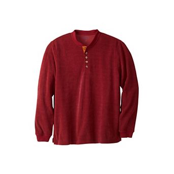 KingSize Men's Big & Tall Soft Waffle Henley