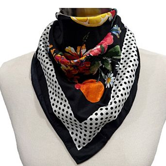 Nine West Floral Satin Square Scarf