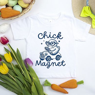 Chick Magnet Car - Toddler Short Sleeve Graphic T-Shirt