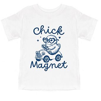 Chick Magnet Car - Toddler Short Sleeve Graphic T-Shirt