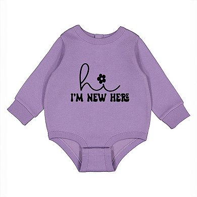 Hi I'm New Here - Infant Fleece BodySuit
