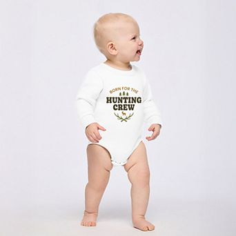 Born For The Hunting Crew - Infant Fleece BodySuit