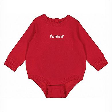 Embroidered Be Mine Heart - Infant Fleece BodySuit