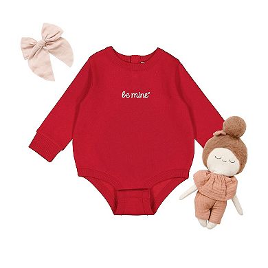 Embroidered Be Mine Heart - Infant Fleece BodySuit