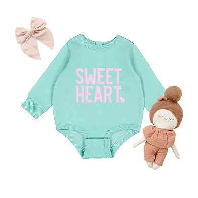 Sweetheart Puff Print - Infant Fleece BodySuit