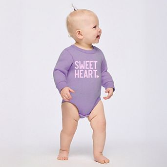 Sweetheart Puff Print - Infant Fleece BodySuit