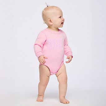 Sweetheart Puff Print - Infant Fleece BodySuit