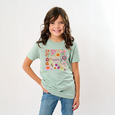 The Juniper Shop Happiness Blooms From Within Youth Short Sleeve Tee