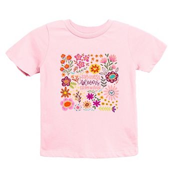 The Juniper Shop Happiness Blooms From Within Youth Short Sleeve Tee