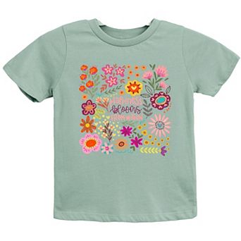 The Juniper Shop Happiness Blooms From Within Youth Short Sleeve Tee