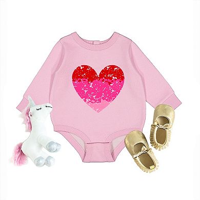 Heart Ombre - Infant Fleece BodySuit