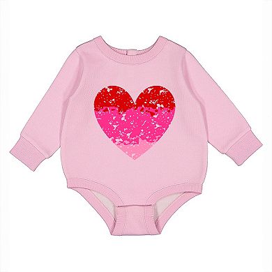 Heart Ombre - Infant Fleece BodySuit