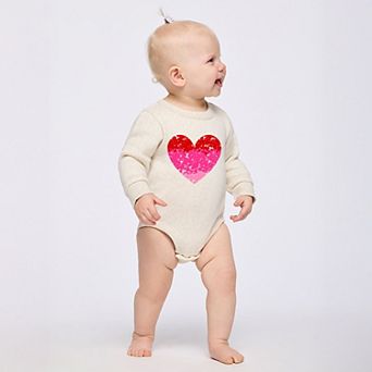 Heart Ombre - Infant Fleece BodySuit