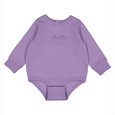 Embroidered Little Lady - Infant Fleece BodySuit