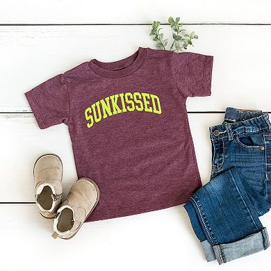 Sunkissed Varsity Arched Puff Print - Toddler Short Sleeve Graphic T-Shirt