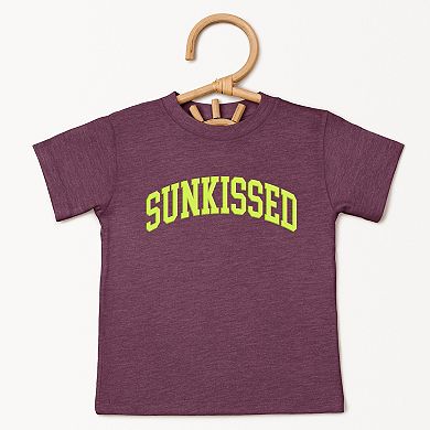 Sunkissed Varsity Arched Puff Print - Toddler Short Sleeve Graphic T-Shirt