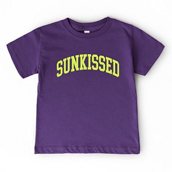 Sunkissed Varsity Arched Puff Print - Toddler Short Sleeve Graphic T-Shirt