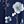 Navy Blue Floral Print