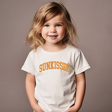 Sunkissed Varsity Arched Puff Print - Toddler Short Sleeve Graphic T-Shirt