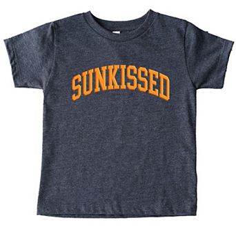 Sunkissed Varsity Arched Puff Print - Toddler Short Sleeve Graphic T-Shirt