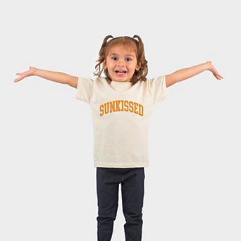 Sunkissed Varsity Arched Puff Print - Toddler Short Sleeve Graphic T-Shirt
